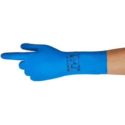 Ansell Alphatec 79-700 Multi-Use Werkhandschoenen, Chemische Weerstand En Voedselcontact, Nitrilbescherming Man Vrouw, Zonder Latex, Herbruikbaar, Blauw, 2Xl Maat (1 Paar) Ansell Alphatec 79-700 Multi-Use Werkhandschoenen, Chemische Weerstand En Voedselcontact, Nitrilbescherming Man Vrouw, Zonder Latex, Herbruikbaar, Blauw, 2Xl Maat (1 Paar)