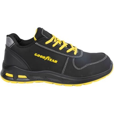 Goodyear Anchor Low Black S3S SR FO Veiligheidsschoenen voor heren, maat 44, antislip, stalen neus, zwart Goodyear Anchor Low Black S3S SR FO Veiligheidsschoenen voor heren, maat 44, antislip, stalen neus, zwart