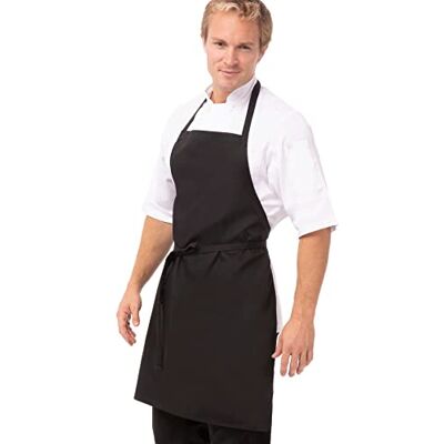 Chef Works Slabbetje Schort, Zwart, Eén maat Chef Works Slabbetje Schort, Zwart, Eén maat