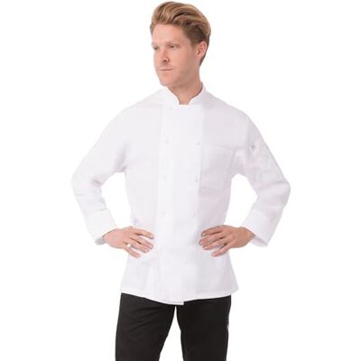 Chef Works B649-S Calgary Cool Vent Unisex Chefs Jacket, klein, wit Chef Works B649-S Calgary Cool Vent Unisex Chefs Jacket, klein, wit