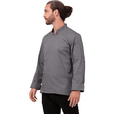 Chef Works ansing Basic Unisex Chef Jacket, Grijs, M Chef Works ansing Basic Unisex Chef Jacket, Grijs, M