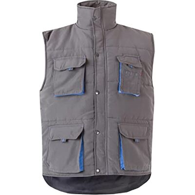 VELILLA 205902 8/5 L vest, tweekleurig, maat L, grijs VELILLA 205902 8/5 L vest, tweekleurig, maat L, grijs