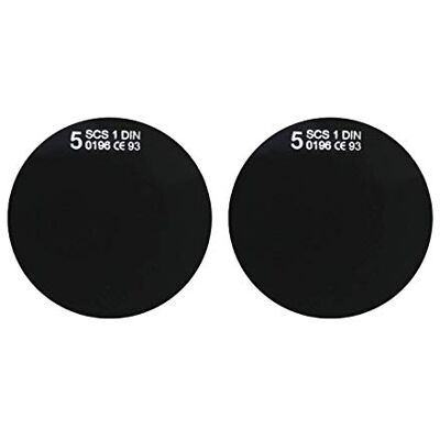 Aulektro 1 paar ronde veiligheidsbrillenglazen met 50 mm gelast glas diameter getint beschermingsniveau Din 11 Aulektro 1 paar ronde veiligheidsbrillenglazen met 50 mm gelast glas diameter getint beschermingsniveau Din 11