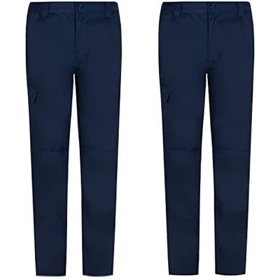 MISEMIYA MZ-2-9100 Werkbroek voor heren, marineblauw, 52 stuks MISEMIYA MZ-2-9100 Werkbroek voor heren, marineblauw, 52 stuks