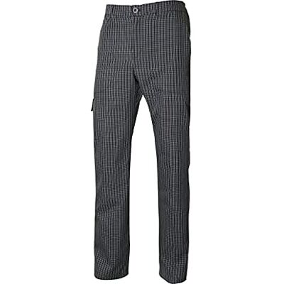 VELILLA Keukenbroek, geruit, meerdere zakken, uniseks, voor volwassenen, Zwarte ruiten, 3XL VELILLA Keukenbroek, geruit, meerdere zakken, uniseks, voor volwassenen, Zwarte ruiten, 3XL
