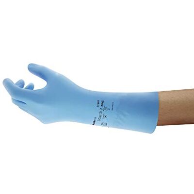 Ansell Alphatec 37-007 Multi-Use Werkhandschoenen, Chemische En Ontevredenbare Weerstand, Fijne Nitril Beschermende Handschoen, Flexibel En Herbruikbaar, Man, Blauw, Blauw, Maat S (1 Paar) Ansell Alphatec 37-007 Multi-Use Werkhandschoenen, Chemische En Ontevredenbare Weerstand, Fijne Nitril Beschermende Handschoen, Flexibel En Herbruikbaar, Man, Blauw, Blauw, Maat S (1 Paar)