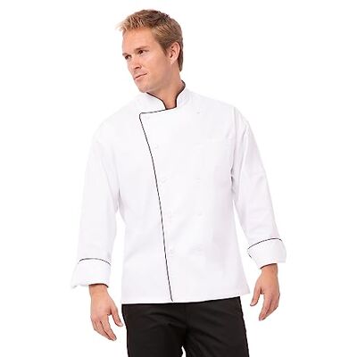 Chef Works B767-L Sicily Executive Unisex Chefs jas, groot, wit Chef Works B767-L Sicily Executive Unisex Chefs jas, groot, wit