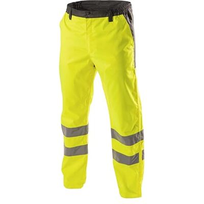 Högert Technik ABENS Waarschuwingsbescherming regenbroek voor heren, geel, waterdichte werkbroek met reflecterende strepen, ademende veiligheidskleding voor bouw, industrie, wegenbouw, geel, S Högert Technik ABENS Waarschuwingsbescherming regenbroek voor heren, geel, waterdichte werkbroek met reflecterende strepen, ademende veiligheidskleding voor bouw, industrie, wegenbouw, geel, S