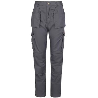 TuffStuff Pro Werkbroek Cargobroek Broek voor Heren Drievoudige gestikte naden Voorzien van kniebeschermers Werkbroek voor heren, Grijs, 48W TuffStuff Pro Werkbroek Cargobroek Broek voor Heren Drievoudige gestikte naden Voorzien van kniebeschermers Werkbroek voor heren, Grijs, 48W