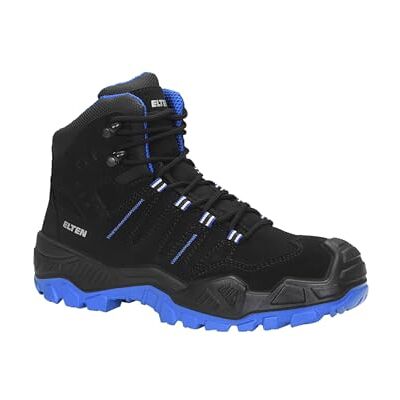 ELTEN uniseks-volwassene Quentin Black-blue Mid Esd S3sIndustriële laars ELTEN uniseks-volwassene Quentin Black-blue Mid Esd S3sIndustriële laars