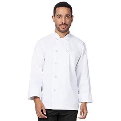 Chef Works Unisex duurzame Le Mans Chef jas kookjas, wit, S Chef Works Unisex duurzame Le Mans Chef jas kookjas, wit, S