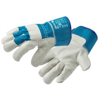 Högert Technik Leren handschoenen Canadees, Canadees rundleer, blauw, maat 8, slijtvast en versterkt, ideaal voor veeleisende werkzaamheden Högert Technik Leren handschoenen Canadees, Canadees rundleer, blauw, maat 8, slijtvast en versterkt, ideaal voor veeleisende werkzaamheden