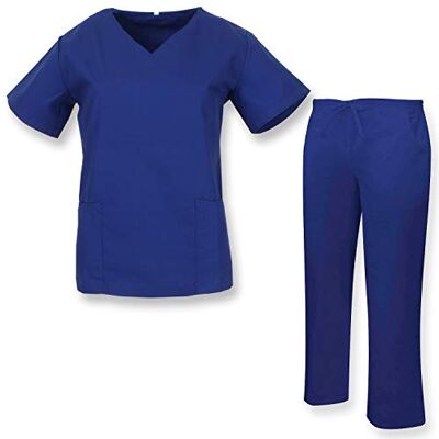 MISEMIYA CASACA Y PANTALÓN, CUELLO REFORMADO UNIFORMES SANITARIOS UNIFORME MEDICOS Ref.Q81828 XS, Blauw MISEMIYA CASACA Y PANTALÓN, CUELLO REFORMADO UNIFORMES SANITARIOS UNIFORME MEDICOS Ref.Q81828 XS, Blauw