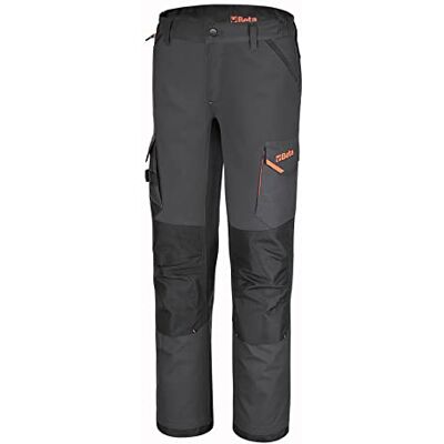 Beta 7818G S- werkbroek grijs met meerdere zakken met elastische stoffen inzetstukken, scheurbestendig kruis, versterking op de pijpen, hoge en elastische taille, grote zakken en sleutelring Beta 7818G S- werkbroek grijs met meerdere zakken met elastische stoffen inzetstukken, scheurbestendig kruis, versterking op de pijpen, hoge en elastische taille, grote zakken en sleutelring
