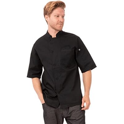 Chef Works Valais Jas Chef's Jas, Zwart, 3XL Chef Works Valais Jas Chef's Jas, Zwart, 3XL