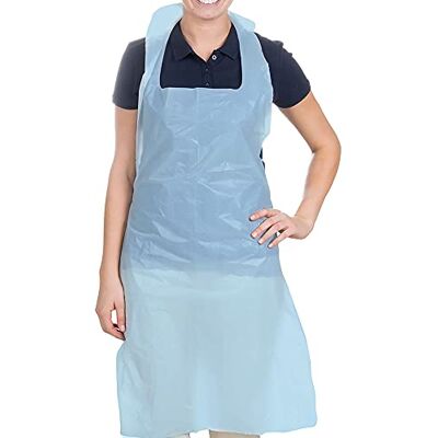 Osler & Walsh 100 stuks wegwerpschorten blauw, 16 micron, polyethyleen, uniseks, universele maat, NHS-goedgekeurd ideaal voor infectiebestrijding en voedselverwerking plat verpakt, Blauw, Eén Osler & Walsh 100 stuks wegwerpschorten blauw, 16 micron, polyethyleen, uniseks, universele maat, NHS-goedgekeurd ideaal voor infectiebestrijding en voedselverwerking plat verpakt, Blauw, Eén