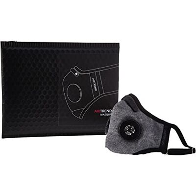 Urbivalist Uniseks masker, Grijs, M Urbivalist Uniseks masker, Grijs, M