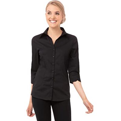 Chef Works WA34-BLK-2XL Shirt, zwart, 2XL Chef Works WA34-BLK-2XL Shirt, zwart, 2XL