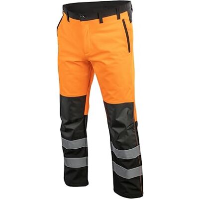 Högert Softshell veiligheidsbroek Traun- kniebeschermers zakken, oranje, XXL Högert Softshell veiligheidsbroek Traun- kniebeschermers zakken, oranje, XXL