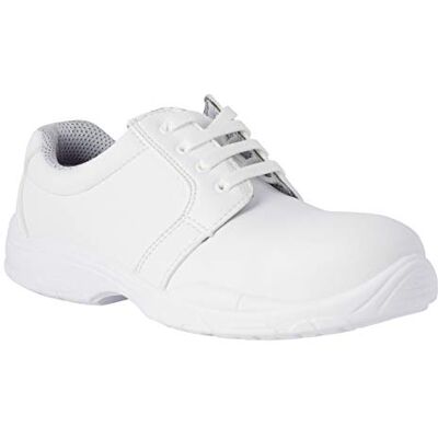 REPOSA WORK werkschoenen, gesloten werkschoenen met veters en tenen, ademend microvezel bovenmateriaal, hygiëneschoenen, anatomische binnenzool, PU-zool REPOSA WORK werkschoenen, gesloten werkschoenen met veters en tenen, ademend microvezel bovenmateriaal, hygiëneschoenen, anatomische binnenzool, PU-zool