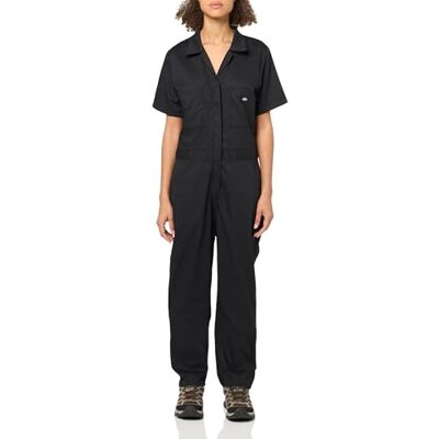 Dickies Dames Dames Flex Cooling Short Sleeve Coveralls Overalls, zwart, XL Dickies Dames Dames Flex Cooling Short Sleeve Coveralls Overalls, zwart, XL