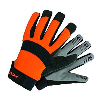 Rostaing OPTIPRO/IT10 OPTIPRO handpalmhandschoen, schokabsorberend, comfortabel, oranje/zwart/grijs, 10 Rostaing OPTIPRO/IT10 OPTIPRO handpalmhandschoen, schokabsorberend, comfortabel, oranje/zwart/grijs, 10