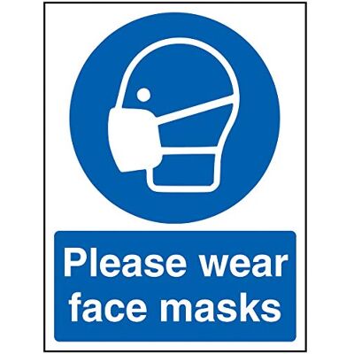 V Safety Vsafety Please Wear gezichtsmaskers, zelfklevend, vinyl, 150 x 200 mm V Safety Vsafety Please Wear gezichtsmaskers, zelfklevend, vinyl, 150 x 200 mm