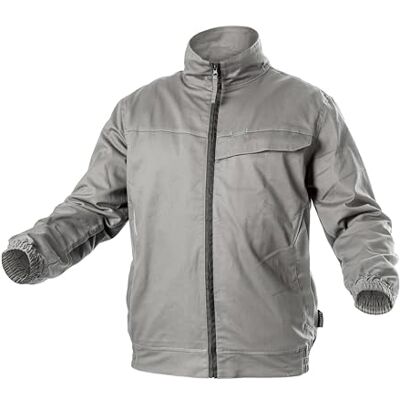 Högert Kalmit-werkjas, 100% katoen, maat S, grijs, S-3XL Högert Kalmit-werkjas, 100% katoen, maat S, grijs, S-3XL