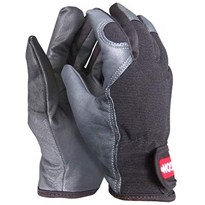 Oregon Leren Werkhandschoenen, Stretch Leren Handschoenen met Verstelbare Pols & Stoffen Mesh, Binnen & Buiten, PBM Handschoenen voor Dames & Heren, Heavy Duty Tuinhandschoenen Maat Medium Oregon Leren Werkhandschoenen, Stretch Leren Handschoenen met Verstelbare Pols & Stoffen Mesh, Binnen & Buiten, PBM Handschoenen voor Dames & Heren, Heavy Duty Tuinhandschoenen Maat Medium