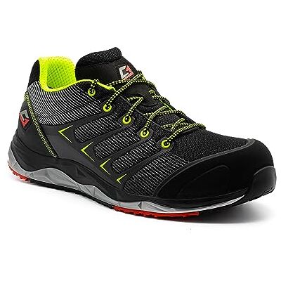 GARSPORT Indianapolis Low 1 S1p, veiligheidsschoen voor heren, Zwart, 37 EU GARSPORT Indianapolis Low 1 S1p, veiligheidsschoen voor heren, Zwart, 37 EU