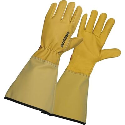 Rostaing ROSERAIE Handschoenen Paar lange handschoenen in waterafstotend behandeld leer Alle werkzaamheden in droge en vochtige omgevingen Snoeien van rozenbomen en kleine doornige planten - Rostaing ROSERAIE Handschoenen Paar lange handschoenen in waterafstotend behandeld leer Alle werkzaamheden in droge en vochtige omgevingen Snoeien van rozenbomen en kleine doornige planten -