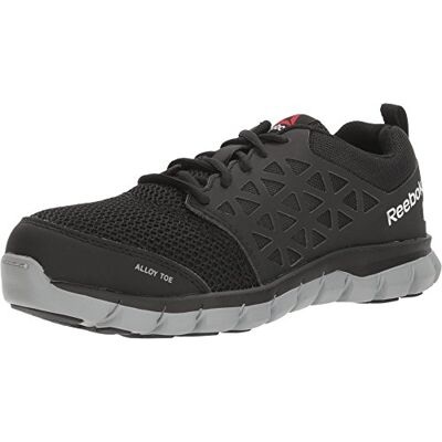 Reebok Work Women's Sublite Cushion Alloy Toe EH Athletic Work Shoe Black RB041 Reebok Work Women's Sublite Cushion Alloy Toe EH Athletic Work Shoe Black RB041