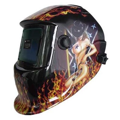 Mauk automatische lashelm serie "Exclusive" motief "Pin Up", 1758 Mauk automatische lashelm serie "Exclusive" motief "Pin Up", 1758