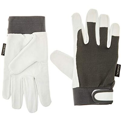 Gebol UNI FIT COMFORT Werkhandschoenen, maat 11 (XXL), zwart, bouwplaatshandschoen van geitenleer, 1 paar Gebol UNI FIT COMFORT Werkhandschoenen, maat 11 (XXL), zwart, bouwplaatshandschoen van geitenleer, 1 paar