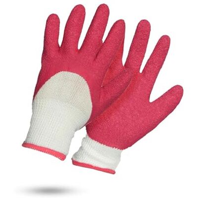 Rostaing FUSHIA Handschoenen Paar multifunctionele beschermende latex handschoenen ideale bescherming voor doe-het-zelven en tuinieren in natte omgevingen Planthandschoenen Roze en wit Rostaing FUSHIA Handschoenen Paar multifunctionele beschermende latex handschoenen ideale bescherming voor doe-het-zelven en tuinieren in natte omgevingen Planthandschoenen Roze en wit