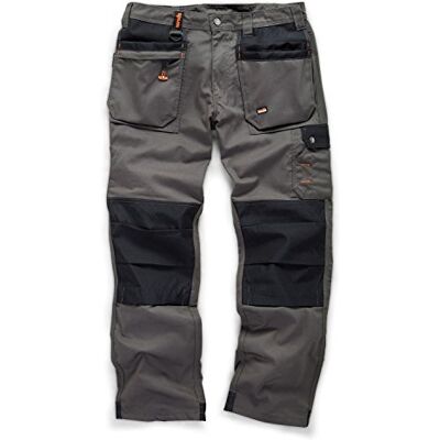 Scruffs Worker Plus grafietgrijze werkbroek (71 cm taille korte been) Scruffs Worker Plus grafietgrijze werkbroek (71 cm taille korte been)