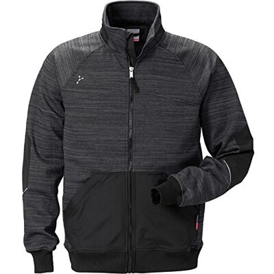 FRISTADS /KANSAS Sweatjack Gen Y 7052 SMP kleur grijs/zwart maat S; 95% PE/5% EL FRISTADS /KANSAS Sweatjack Gen Y 7052 SMP kleur grijs/zwart maat S; 95% PE/5% EL