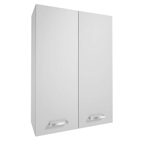 Deftrans Domodomo badkamerwandkast wit glanzend MEA 71 x 50 cm, badkamer hangkast, kast voor badkamer