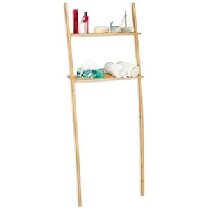 Relaxdays wasmachine kast bamboe, 2 etages, ombouwkast badkamer, HBD: 175 x 66 x 30 cm, ombouwmeubel, natuur Relaxdays wasmachine kast bamboe, 2 etages, ombouwkast badkamer, HBD: 175 x 66 x 30 cm, ombouwmeubel, natuur