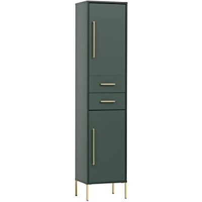 Schildmeyer Kent 151127 Hoge kast, bosgroen/goud, 40,5 x 33,1 x 184,3 cm Schildmeyer Kent 151127 Hoge kast, bosgroen/goud, 40,5 x 33,1 x 184,3 cm
