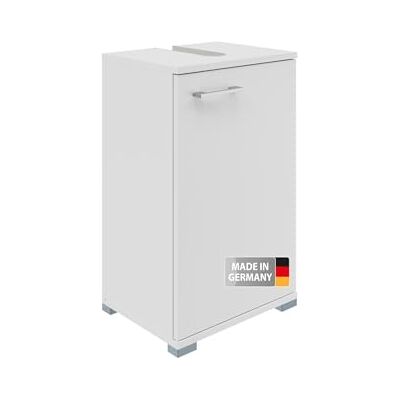FACKELMANN Easy Wastafelonderkast, 40 cm, hoogwaardige badkamerkast in tijdloos, wit design, stijlvol en ruimtebesparend, Made in Germany, wit FACKELMANN Easy Wastafelonderkast, 40 cm, hoogwaardige badkamerkast in tijdloos, wit design, stijlvol en ruimtebesparend, Made in Germany, wit