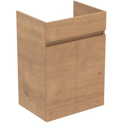 Ideal Standard Badkamer Vanity Units Eurovit+ 60cm vloerstaande wastafelmeubel met 2 deuren, E3516Y8, Naturel Eiken Ideal Standard Badkamer Vanity Units Eurovit+ 60cm vloerstaande wastafelmeubel met 2 deuren, E3516Y8, Naturel Eiken