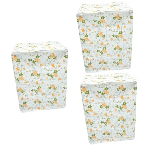 UKCOCO 3Pcs Wasmachine Cover Wasmachine Droger Covers Voor Buiten Wasmachine Droger Cover Wasmachine Zon Bescherming Cover Wasmachine Case Waterdichte Wasmachine Cover Peva