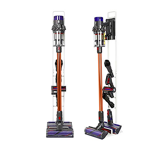 BISON Standaard voor Dyson accuzuiger, organizer voor Dyson V6, V7, V8, V10, V11, V15, DC30, DC31, DC34, DC35, standaard, houder frame (wit)