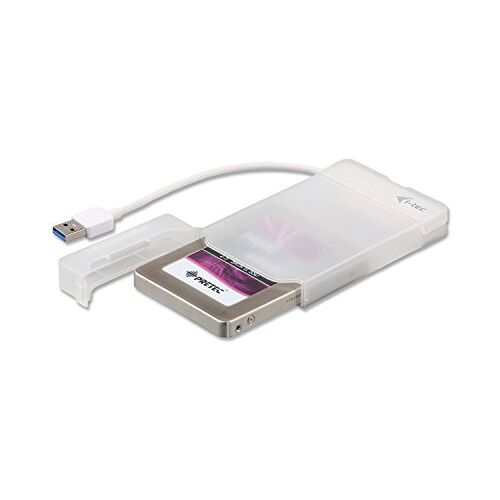 i-tec USB 3.0 Hoesjes voor 2,5" SATA Harde Schijven voor Windows MacOS Linux, Wit