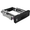 ICY BOX 3,5 inch harde schijf, wissellijst voor 5,25 inch bay, stroomschakelaar, slot, hot-swap, status led, SATA III, zwart