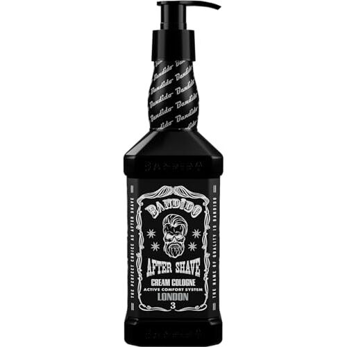 Bandido Barber After Shave Cream Cologne Invisible Lotion Men 350ml heren balsem na het scheren en nat scheren verzorgt en koelt balsem crème heren verzorging gevoelige huid (onzichtbaar)