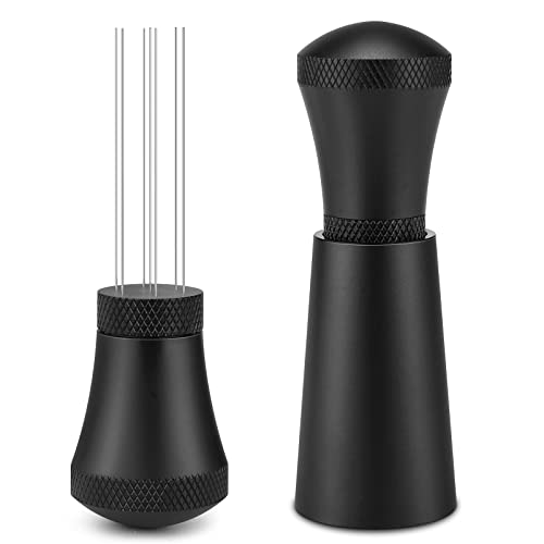 Csuntikulo WDT Tool, verbeterde WDT Tool Espresso naald met 7 fijne naalden, koffie tamper espresso naald, koffie accessoires, espresso koffiemixer, espresso koffiemixer voor barista