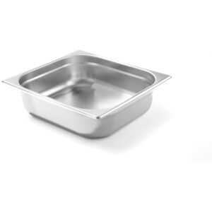 HENDI Gastronorm container, temperatuurbestendig van -40° tot 300°C, geschikt voor ovens, bain marie, koelkasten en vriezers, chafing dishes, 9L, GN 2/3, 354x325x(H)100mm, roestvast staal