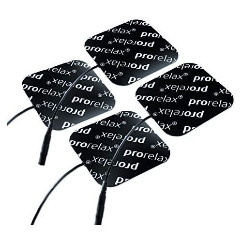 Prorelax 49207 Blackline elektrodenpads reservepads voor Tens + EMS-apparaten, voor elektrische spierstimulatie